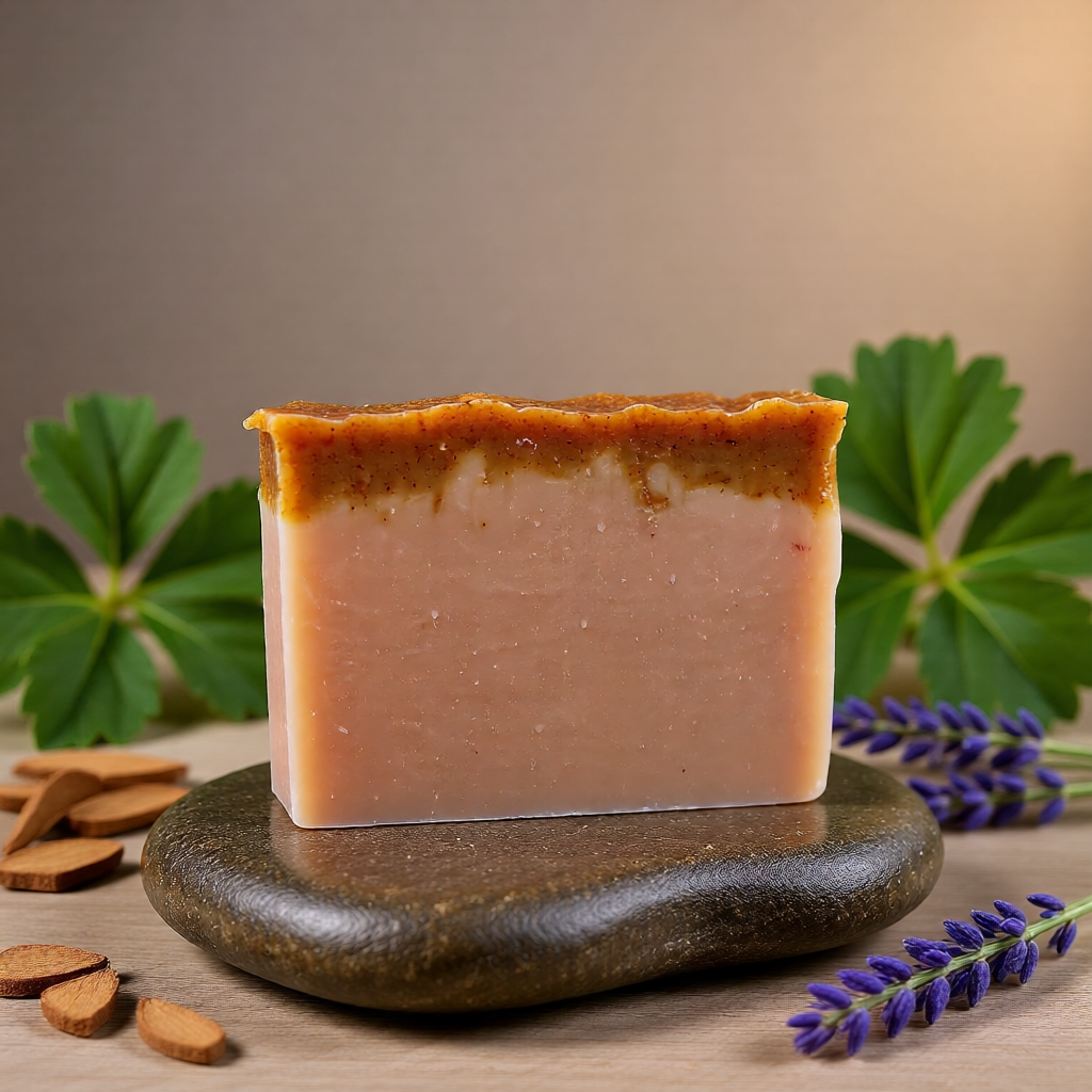 Sedona Earth Artisan Soap Bar — Rose Geranium, Lavender & Cedarwood