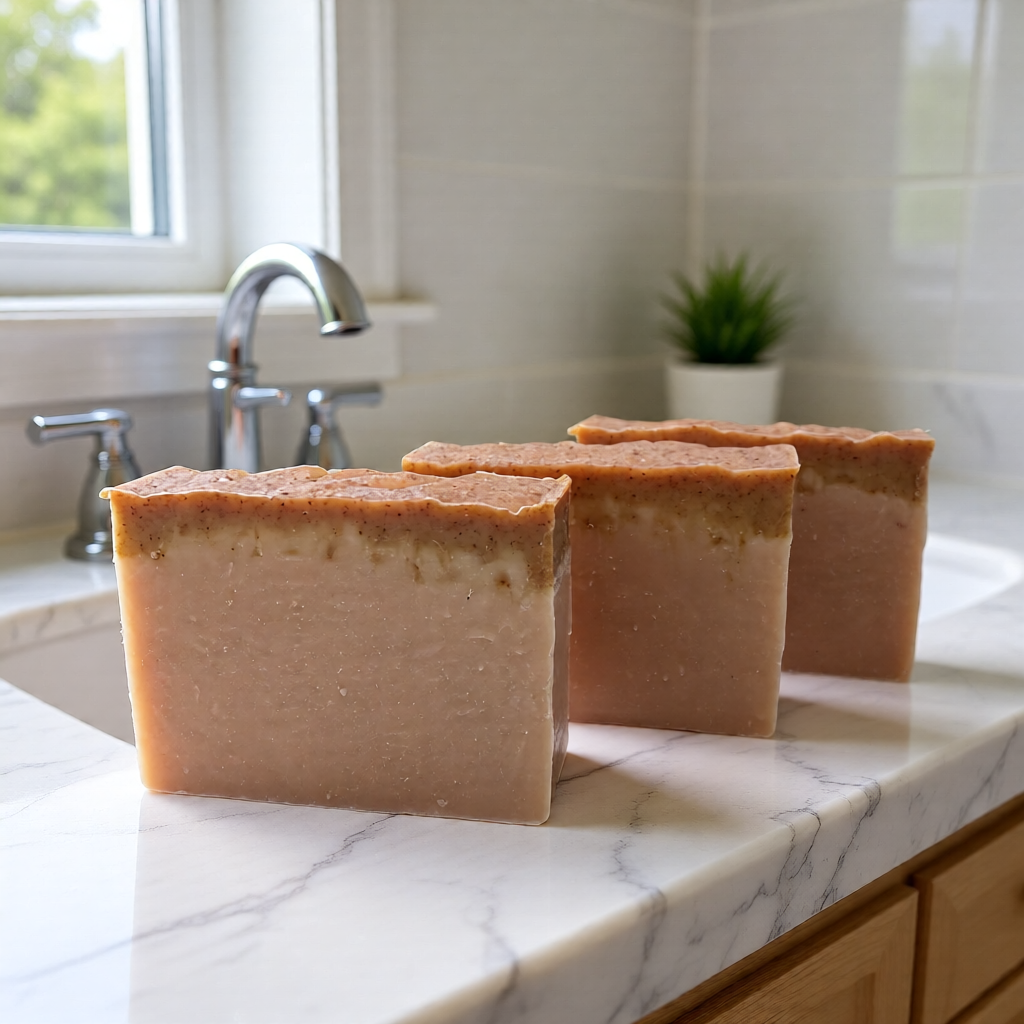 Sedona Earth Artisan Soap Bar — Rose Geranium, Lavender & Cedarwood