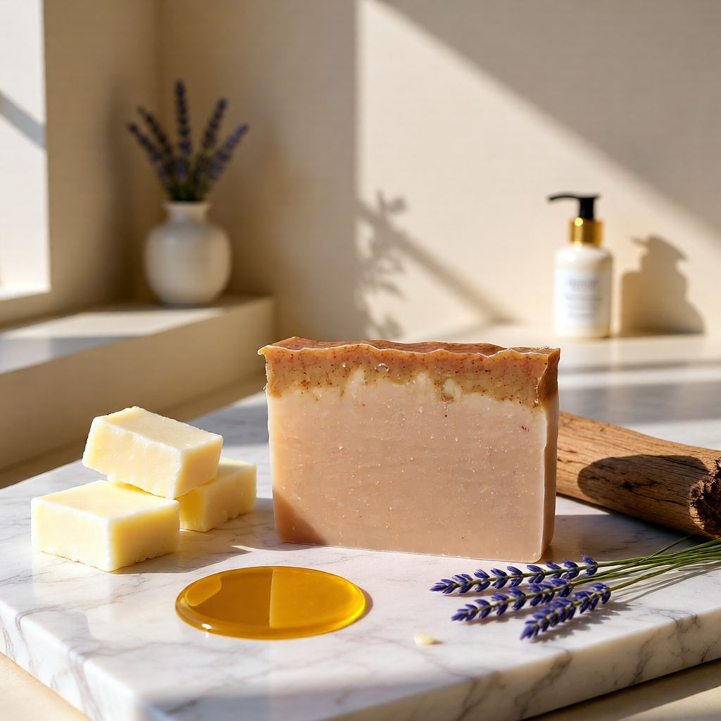 Sedona Earth Artisan Soap Bar — Rose Geranium, Lavender & Cedarwood