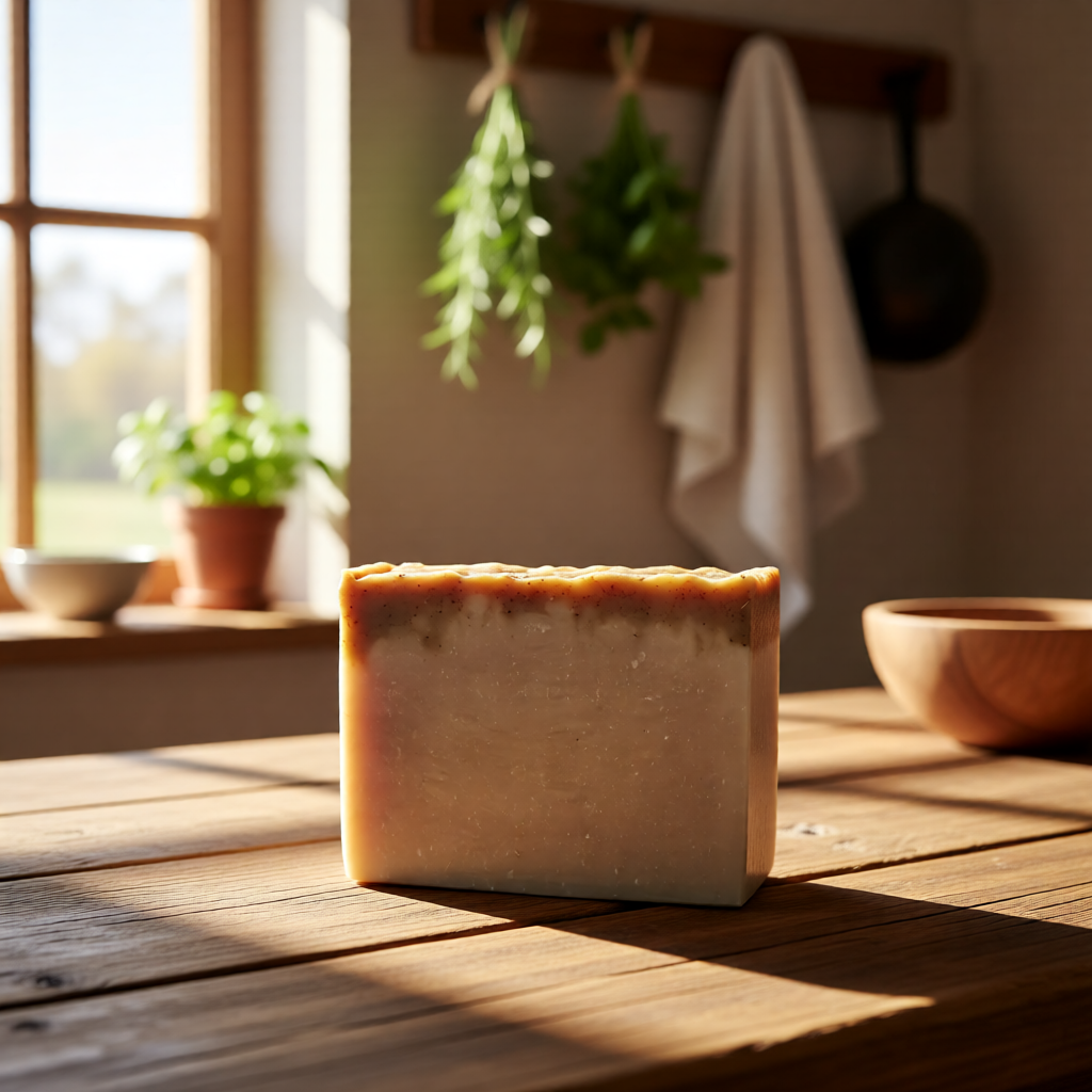 Sedona Earth Artisan Soap Bar  (Travel & Guest Size) — Rose Geranium, Lavender & Cedarwood
