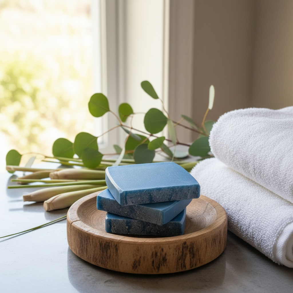 Blue Soap Stack - Lifestyle 1:1