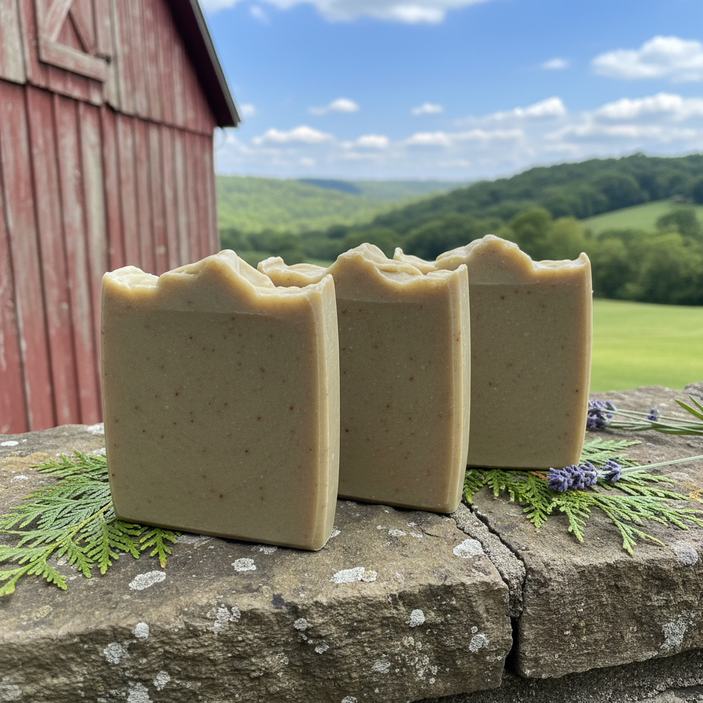 The Gentle Green | Tallow & Clay Bar Soap (Travel & Guest Size)